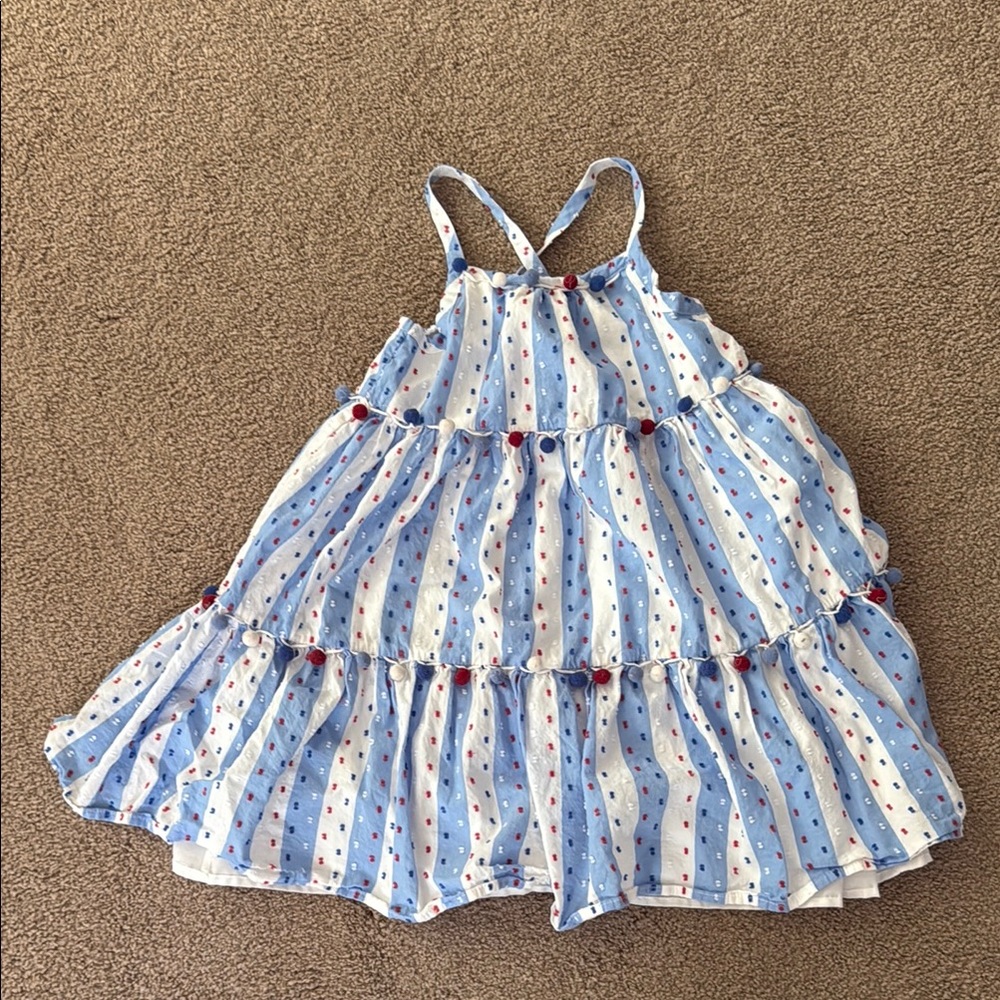 Tommy Bahama Blue and White Dress, Sz 8